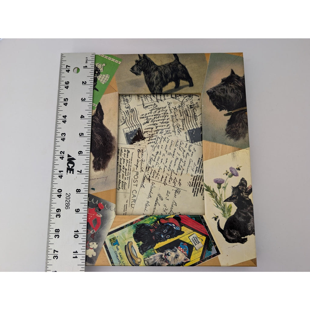 Blankety Blank Designs Scottie Dog Decoupage Wood Photo Frame Stephanie Blank Art 5x7
