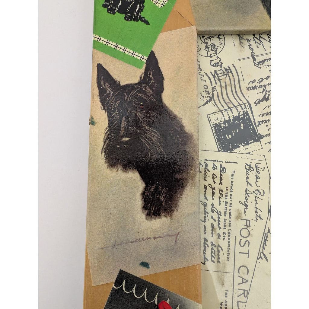 Blankety Blank Designs Scottie Dog Decoupage Wood Photo Frame Stephanie Blank Art 5x7