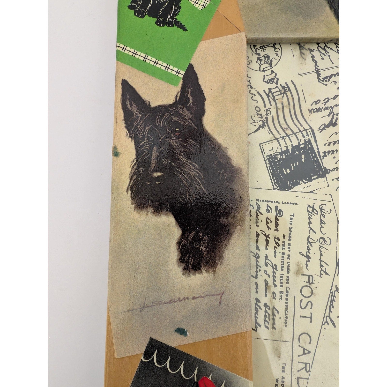 Blankety Blank Designs Scottie Dog Decoupage Wood Photo Frame Stephanie Blank Art 5x7