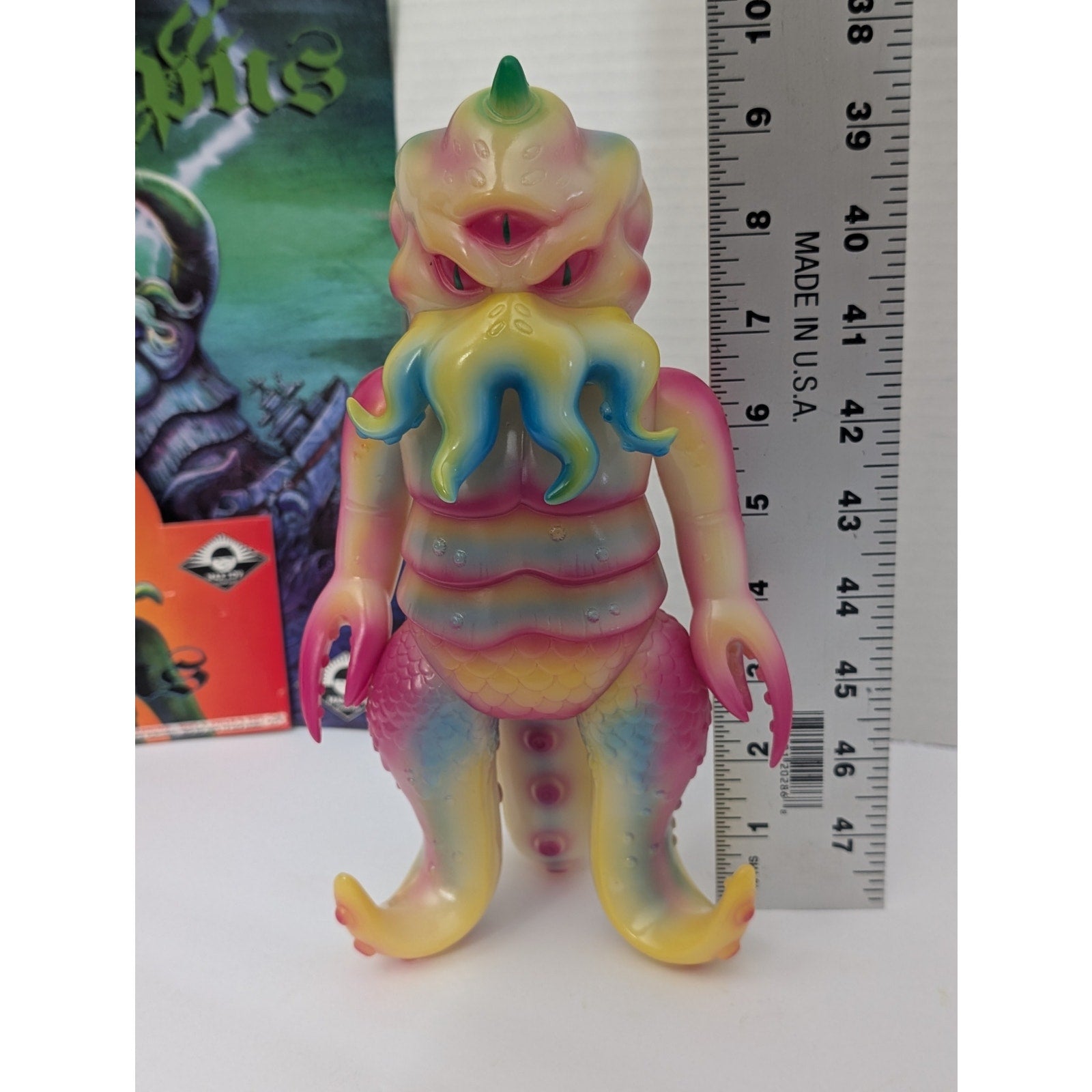 Max Toy Company Mark Nagata Kaiju Tripus 2.0 Rainbow Soft Vinyl Figure Japan