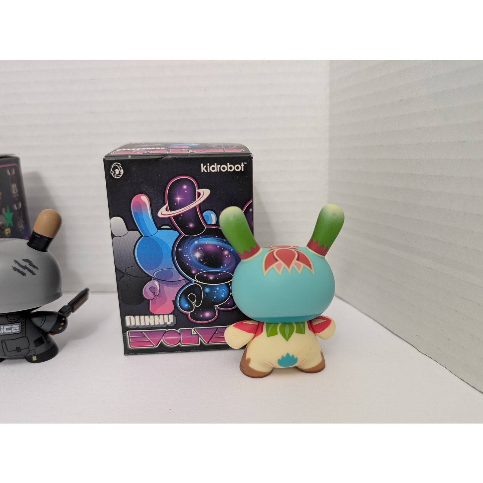 Kidrobot Dunny Evolved Huck Gee "iPolice" Riot & Search Vinyl Figure Lot 2013