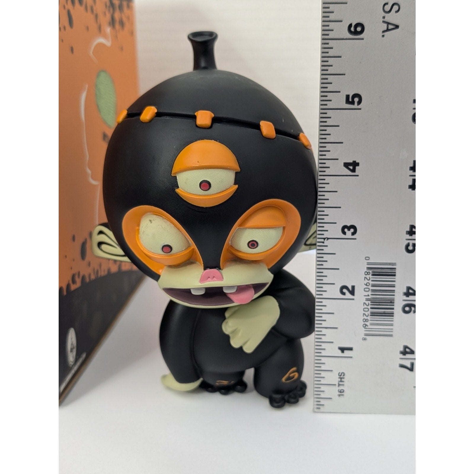 Atomic Monkey 2010 FrankenMonkey Black & Orange Vinyl Figure Roberto Jauregui