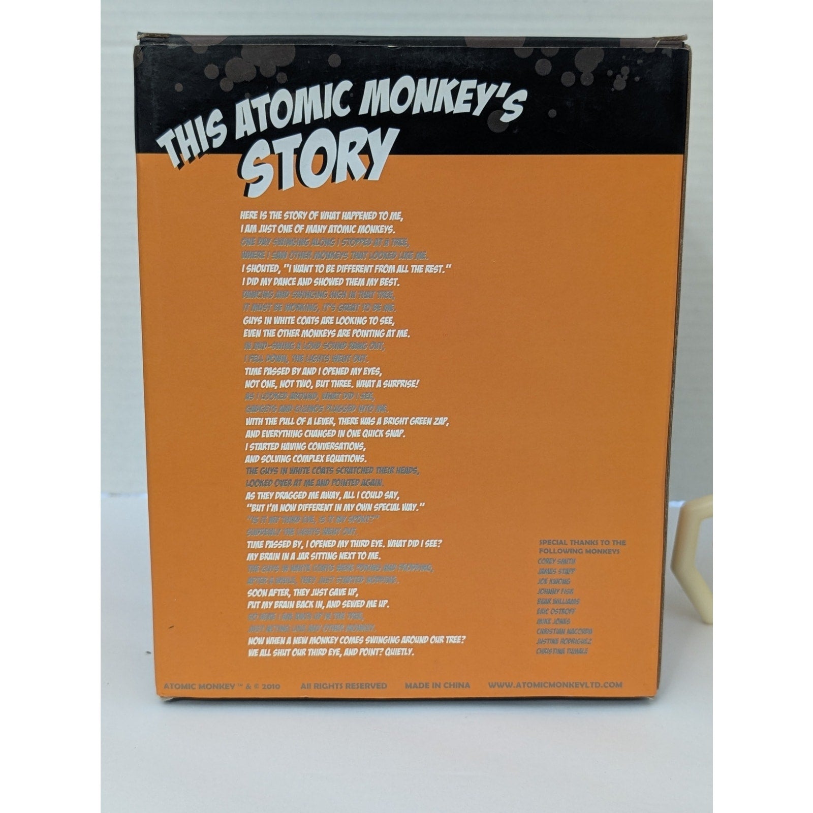 Atomic Monkey 2010 FrankenMonkey Ghost Edition Glow in the Dark Vinyl Figure Roberto Jauregui