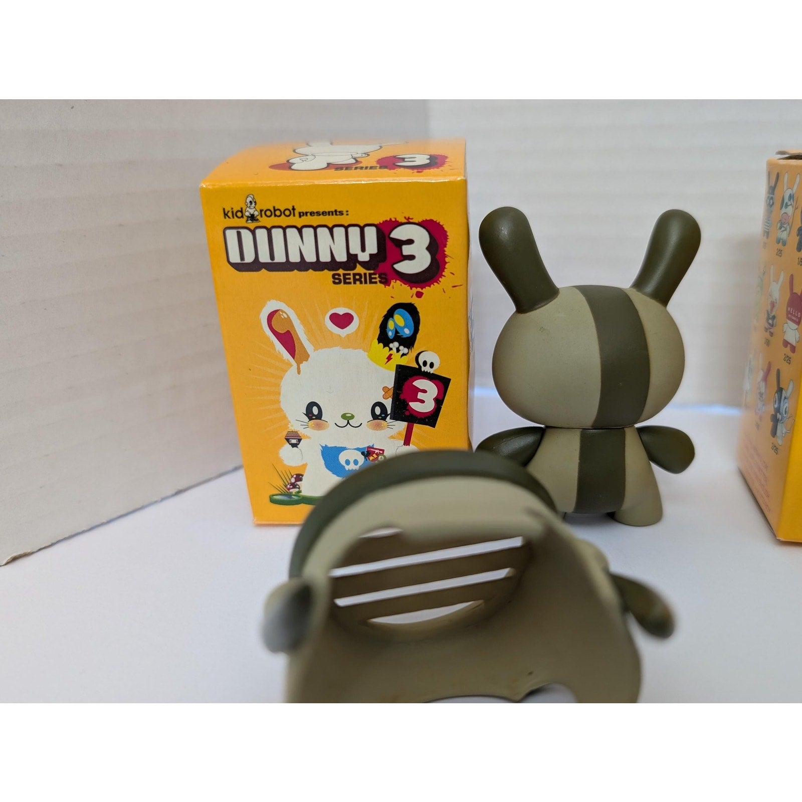 Rare Kidrobot Dunny Series 3 (2006) 4-Figure Set: Ron English, Touma Chase, Damon Soule, Craola Greg Simkins - 3" Vinyl Art Toys with Boxes