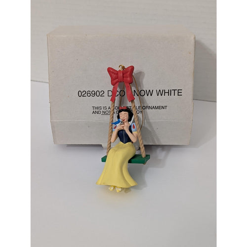 026902 Grolier Snow White On Swing Christmas Ornament Vintage Disney Collectible