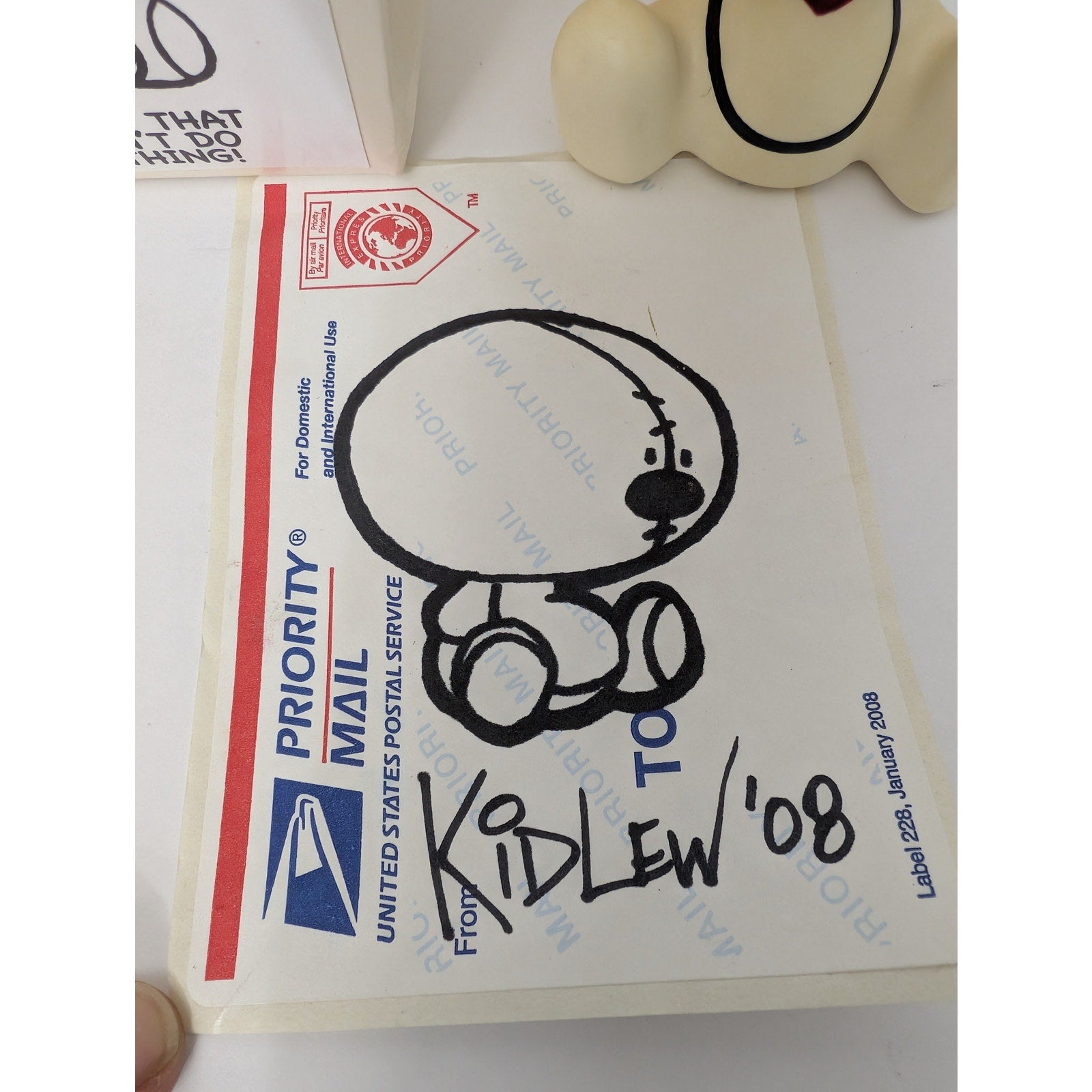 Lumpy Bumpkin Designer Vinyl Toy Kidlew 2008 Signed with Original Box and Sticker
