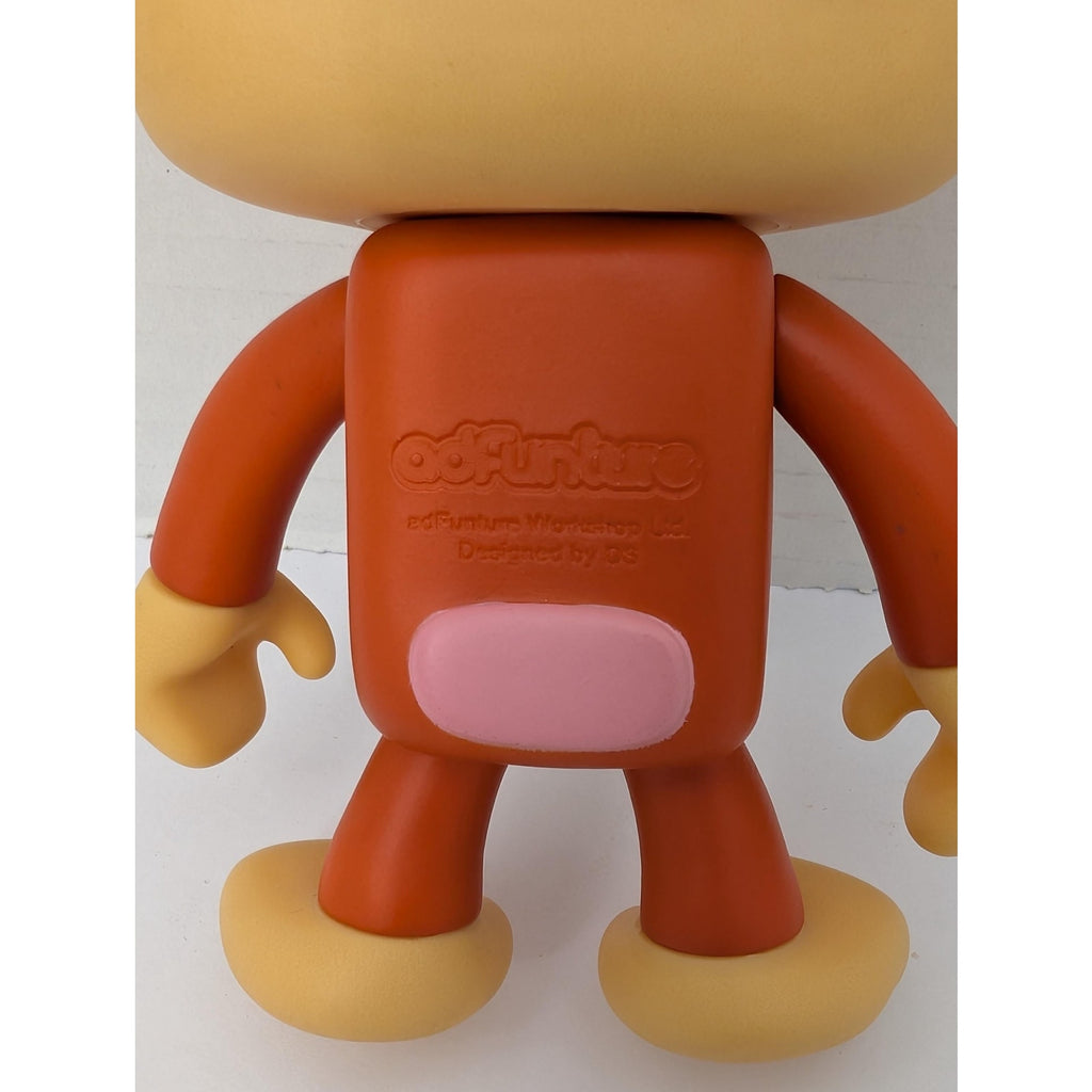 adFunture Workshop G3 Monkeybusiness Orange Vinyl Figure Blue Eyes Designer Toy 2002