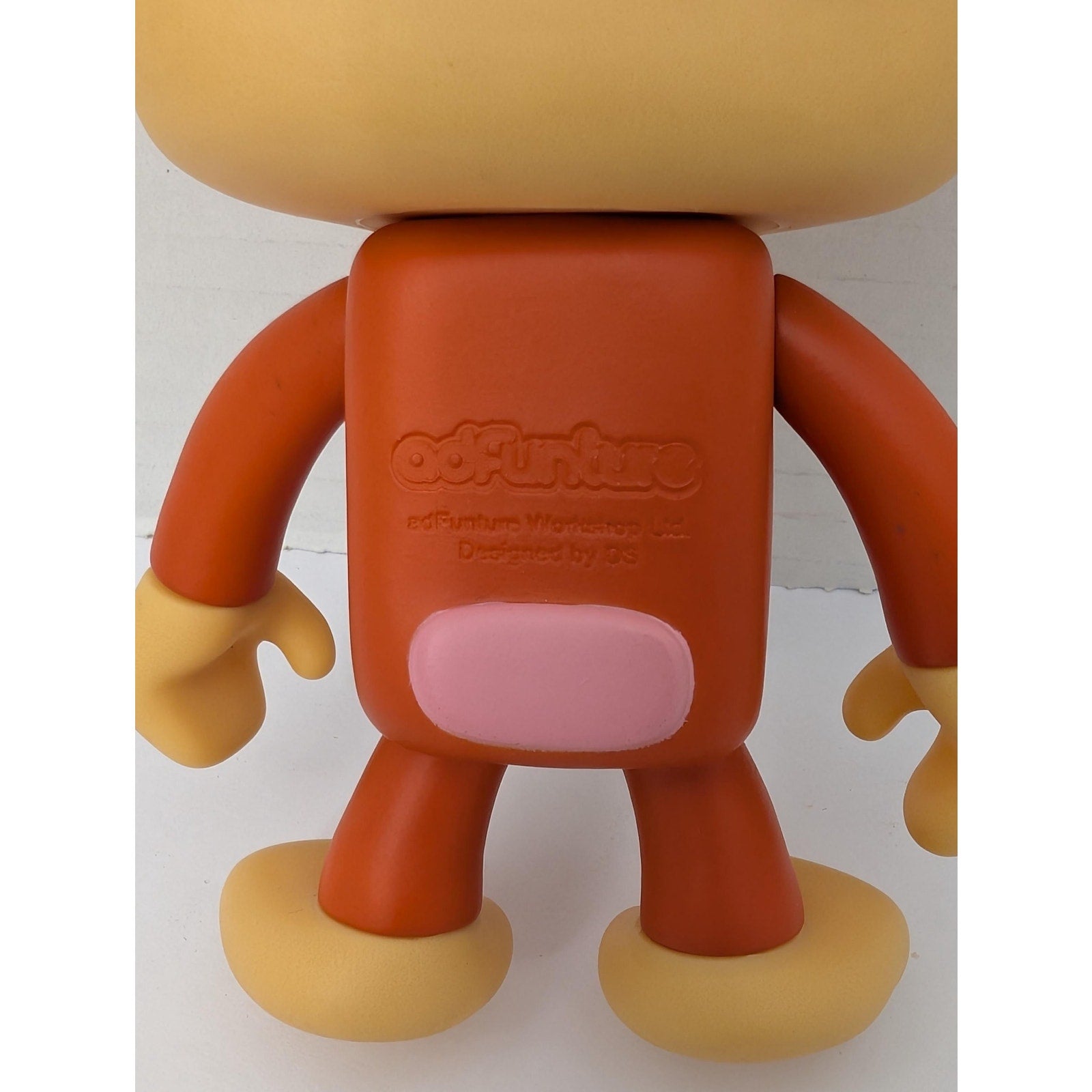 adFunture Workshop G3 Monkeybusiness Orange Vinyl Figure Blue Eyes Designer Toy 2002