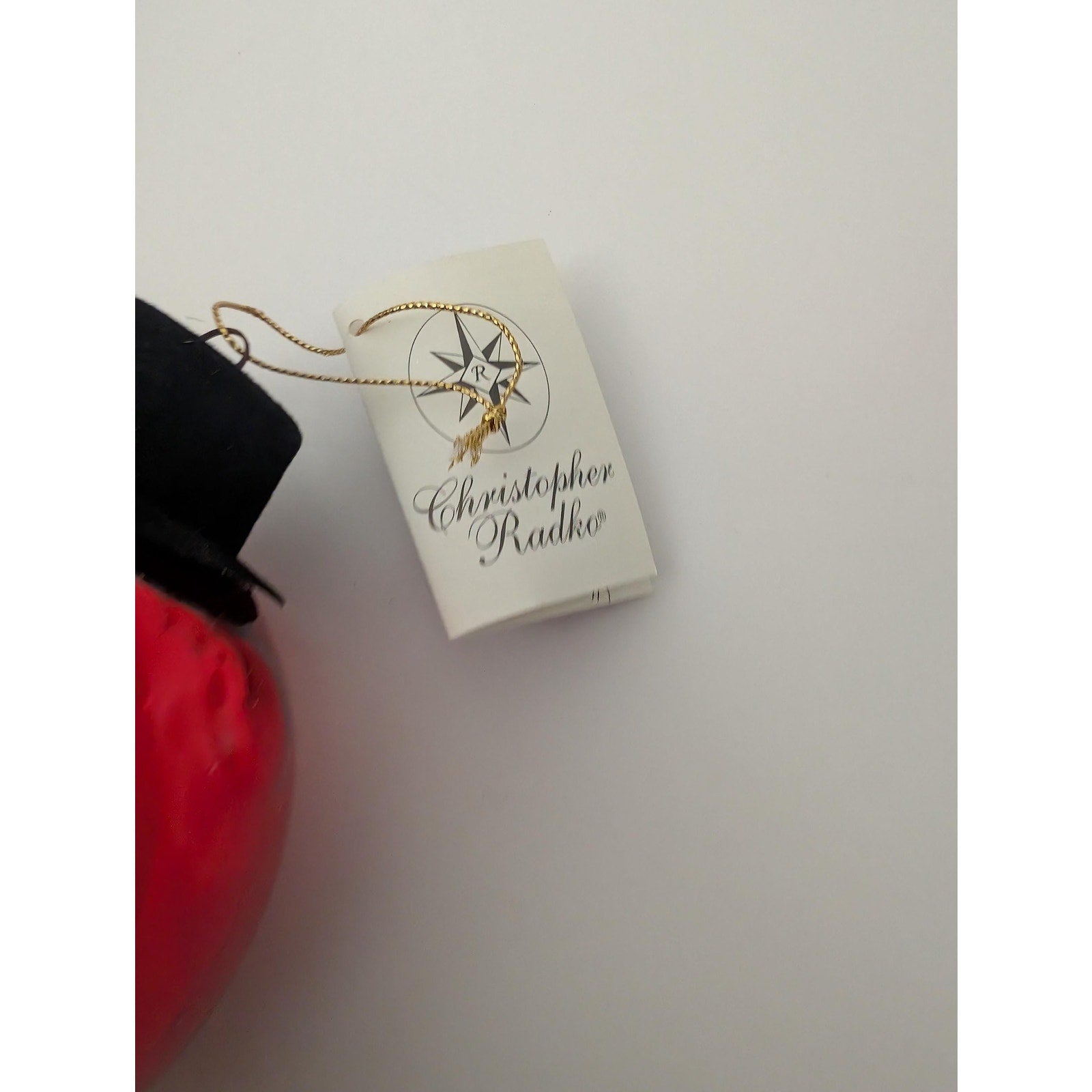 Christopher Radko "Happy New Year Clock" Italian Glass Ornament
