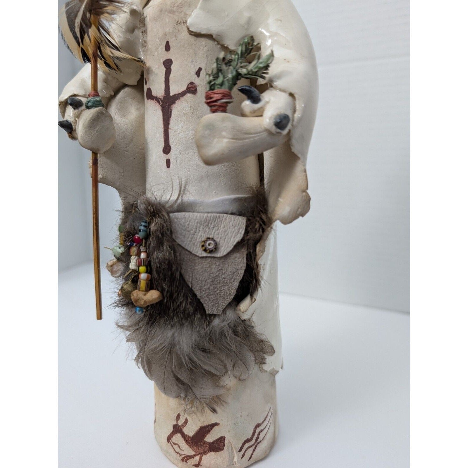 Rare Vintage Raven Animal Character Sculpture By Susan M Henry Native American