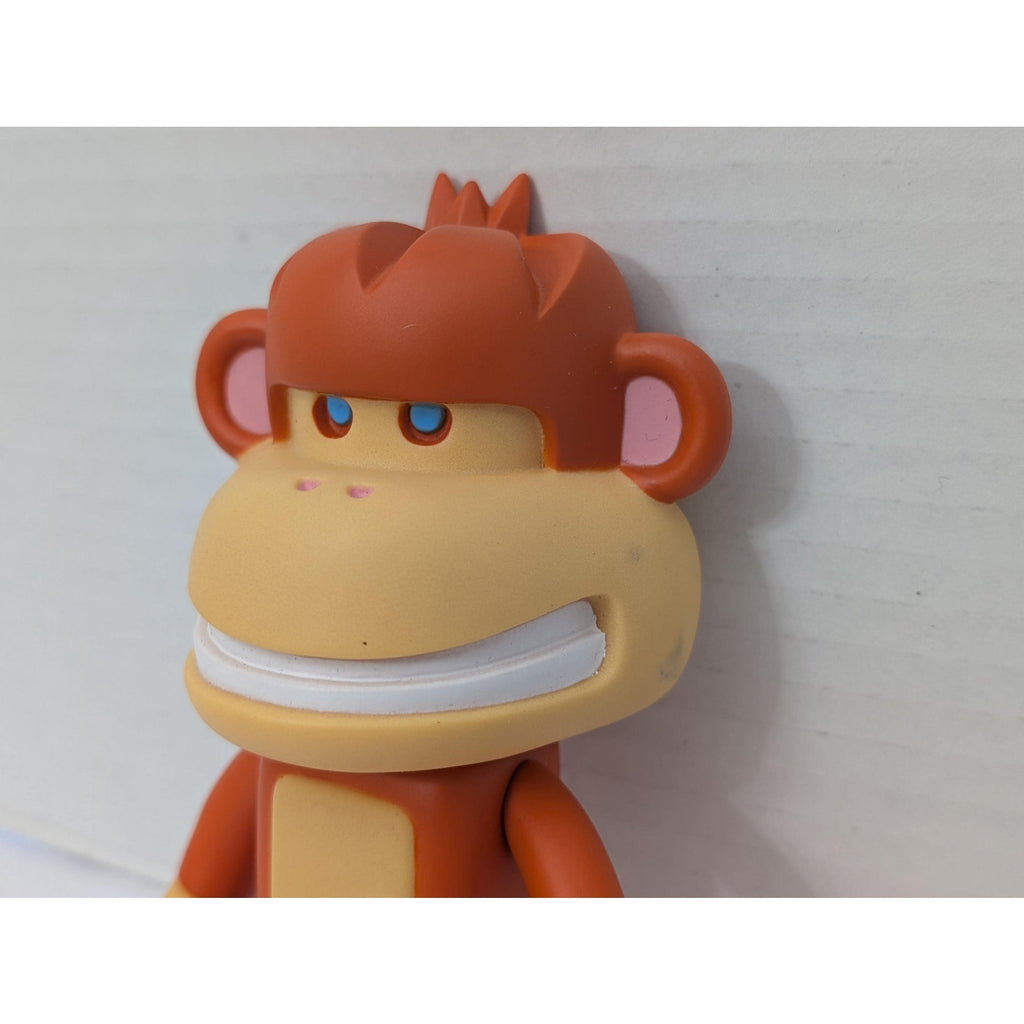 adFunture Workshop G3 Monkeybusiness Orange Vinyl Figure Blue Eyes Designer Toy 2002