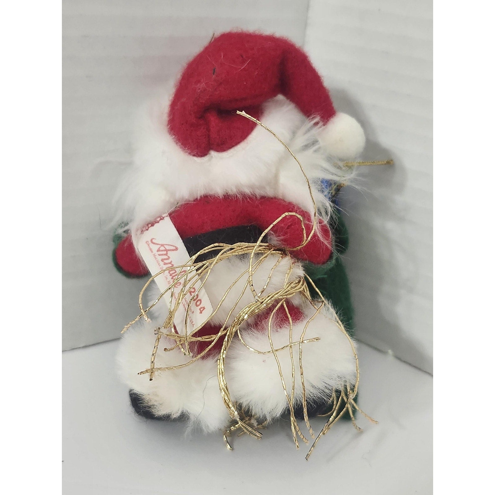 Vintage 2004 Annalee Christmas Santa Claus Doll with Present Toy Sack