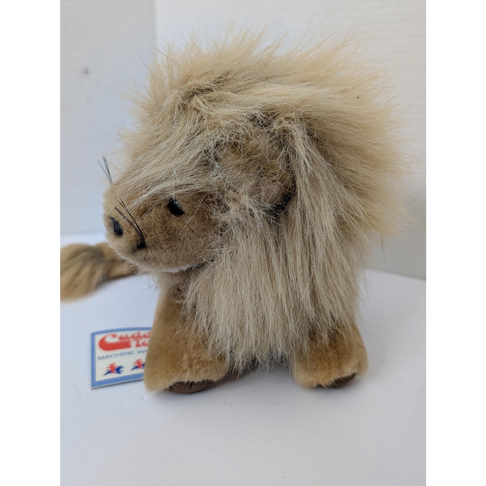 Vintage Douglas Cuddle Toys Lion Plush #266 Realistic Stuffed Animal with Tags